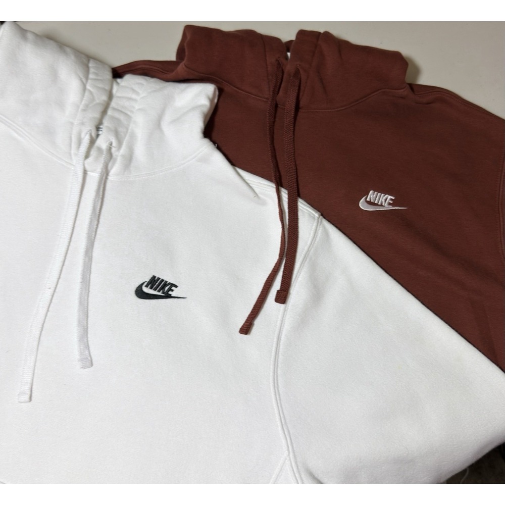 Lot of 2 Nike Hoodies Green & White Men size M